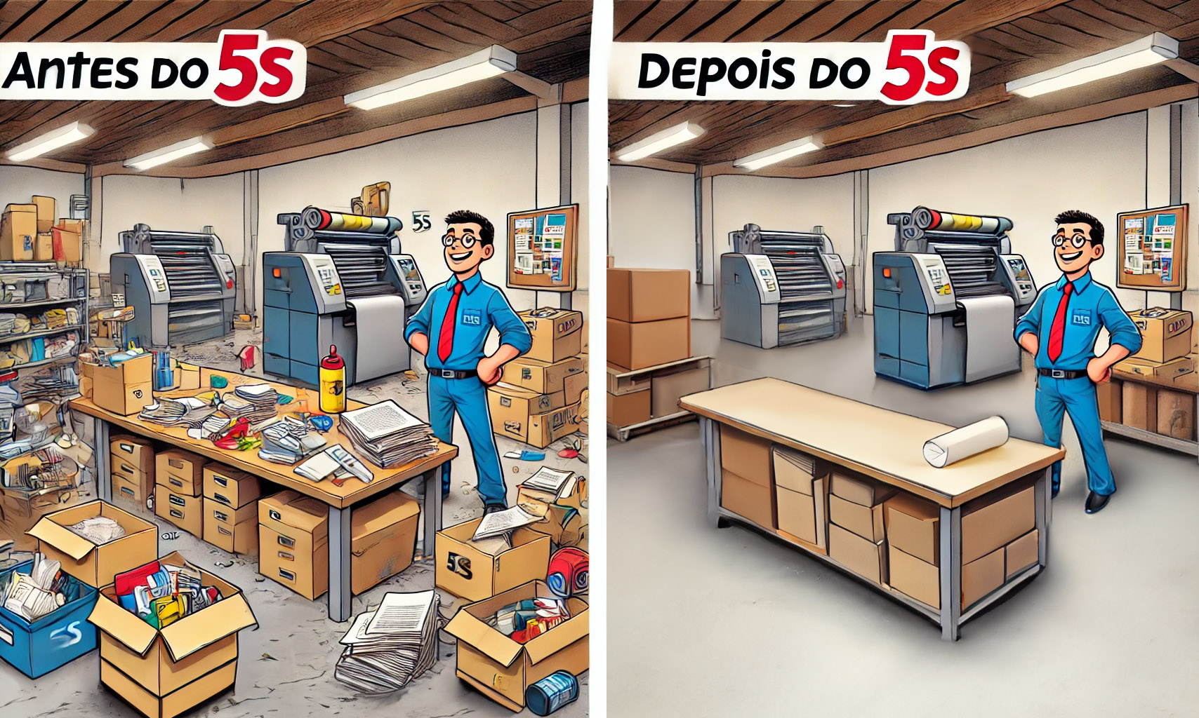 Como a Metodologia 5S Pode Aumentar a Eficiência na Gráfica