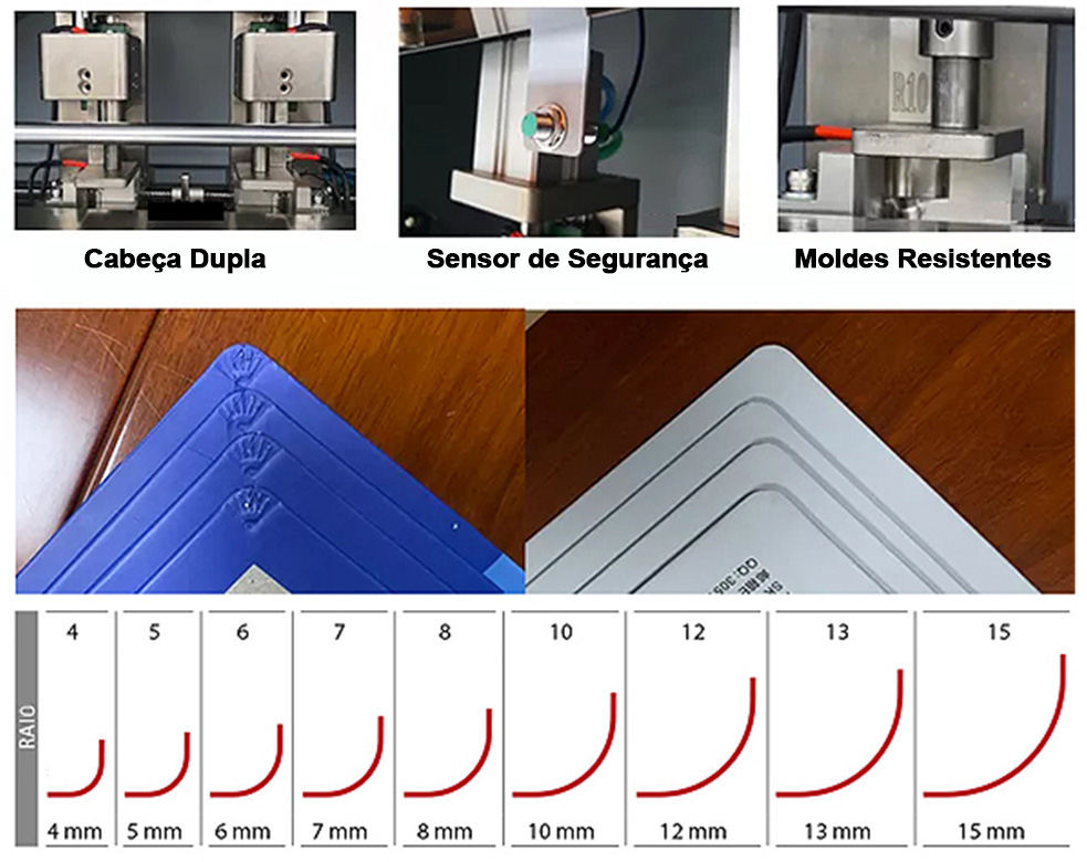 CornerBook CR350  - Máquina Semi-Automática para  Arredondar Cantos de Capa Dura
